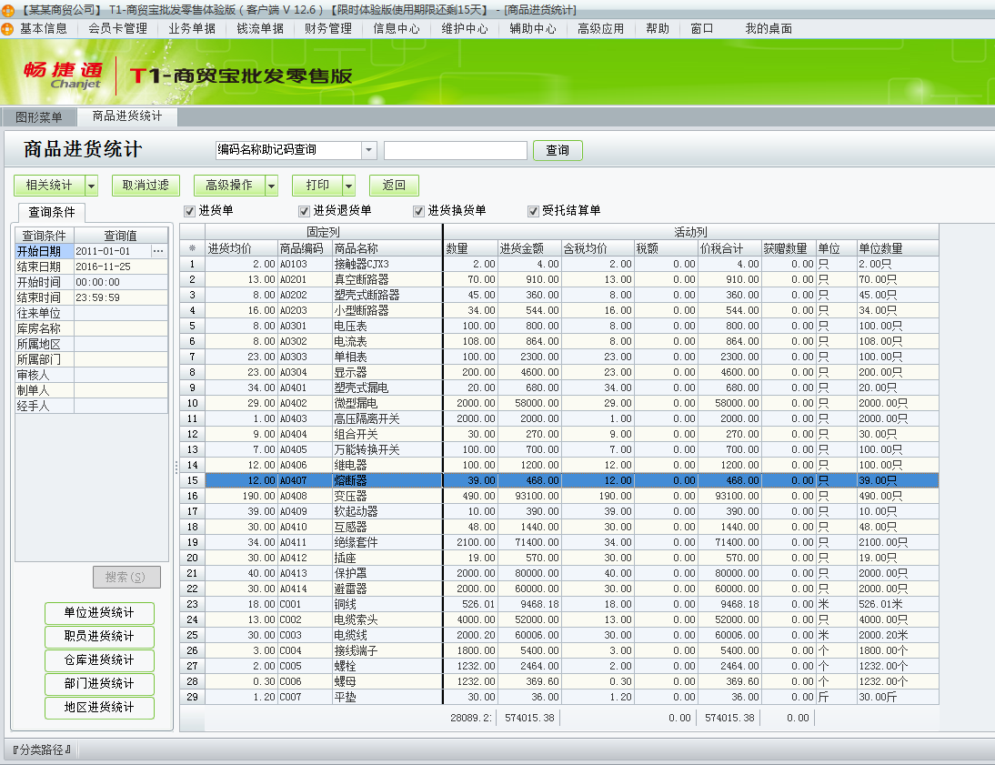 用友t1商貿(mào)寶批發(fā)零售版12.6如何查看采購統(tǒng)計？