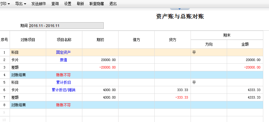 用友T+12.1如何查看固定資產(chǎn)與總賬對(duì)賬